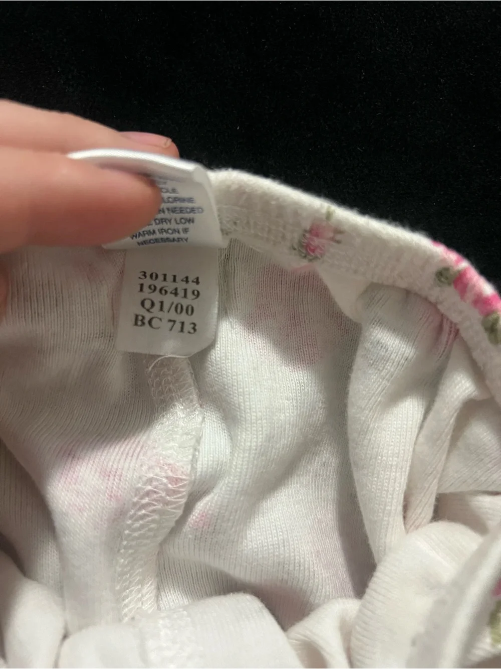 Vintage 2000 Old Navy Pink Rose Baby Bloomer Shorts